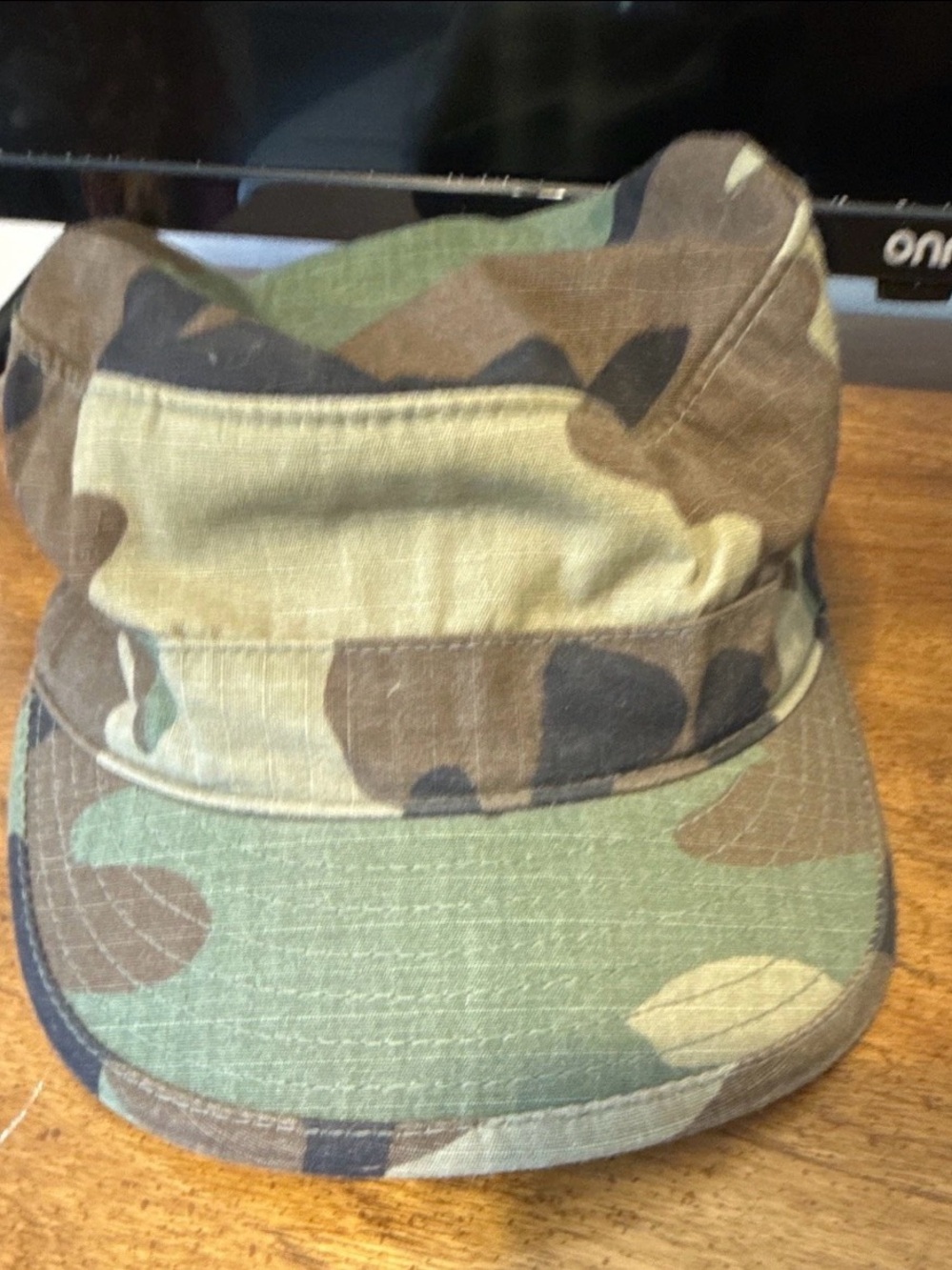 Source Unknown Camo Military-Style Cap - Green & Brown